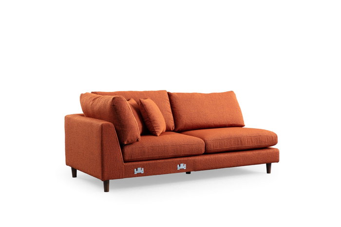 Atelier Del Sofa New Tulip With Pouf - Naranja Atelier Del Sofa New Tulip With Pouf - Naranja